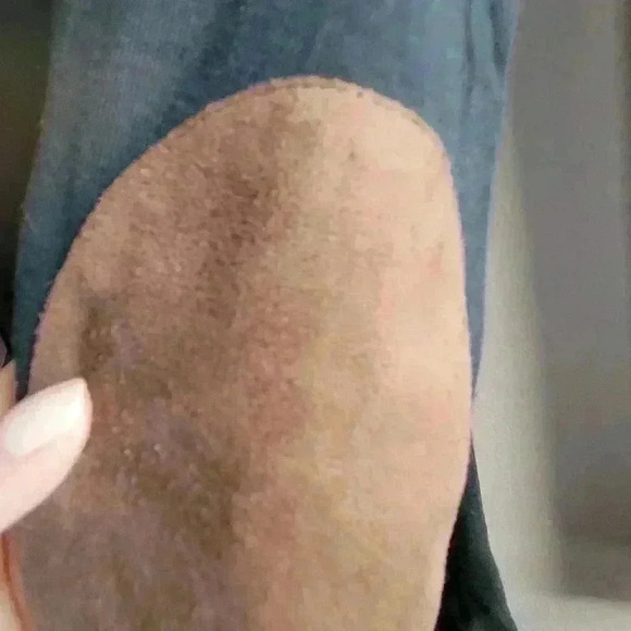 Lauren / Ralph Lauren - Black 100% Cotton Sweater - Suede Elbow Patches - Medium - Picture 8 of 10